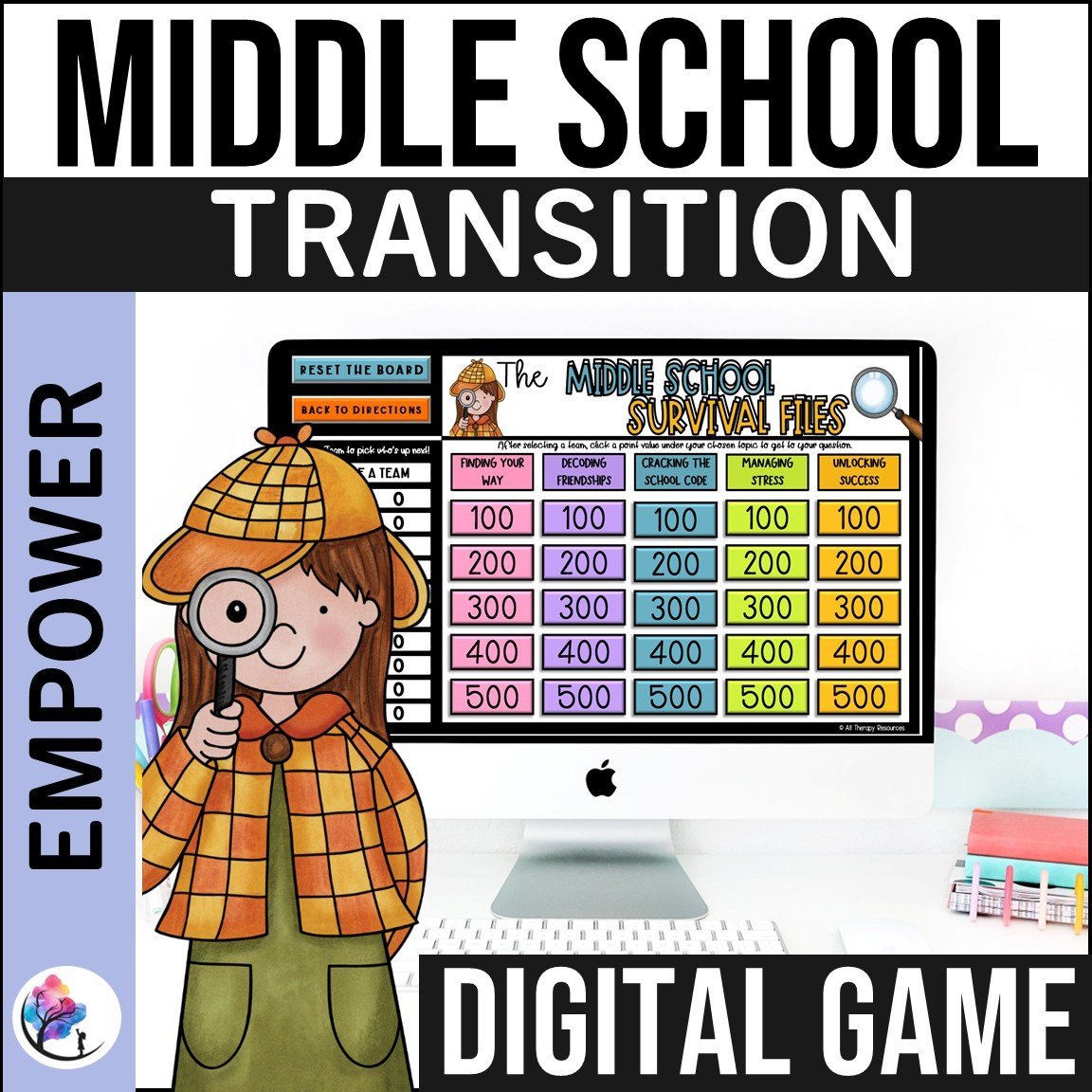 TRANSITION MIDDLE SCHOOL DIGITAL GAME End of Year Counseling Lesson Activities