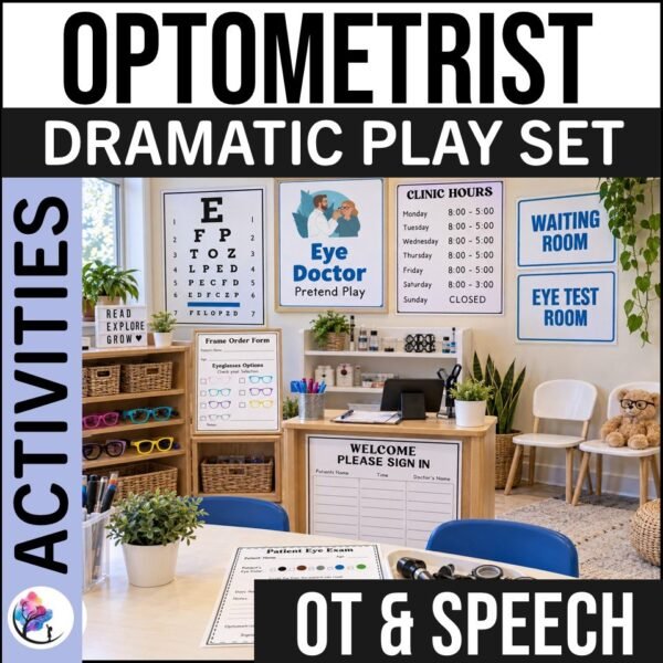 Optometrist Dramatic Play & Interactive Therapy Activities