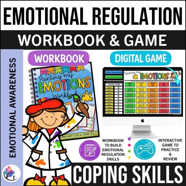 EMOTIONAL REGULATION ACTIVITIES WORKSHEETS GAME Anger Impulse Control