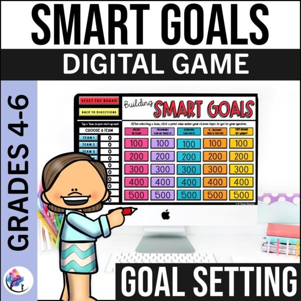 SMART GOALS Student Planning Digital Game - Goal Setting Activities ppt Lesson