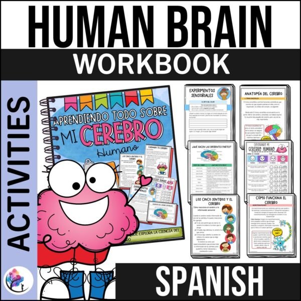 HUMAN BRAIN WORKBOOK FOR KIDS I FLIP YOUR LID Brain Activities SPANISH