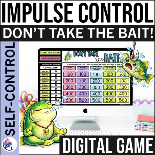 IMPULSE CONTROL ACTIVITIES DIGITAL GAME - Anger Management Lesson SEL