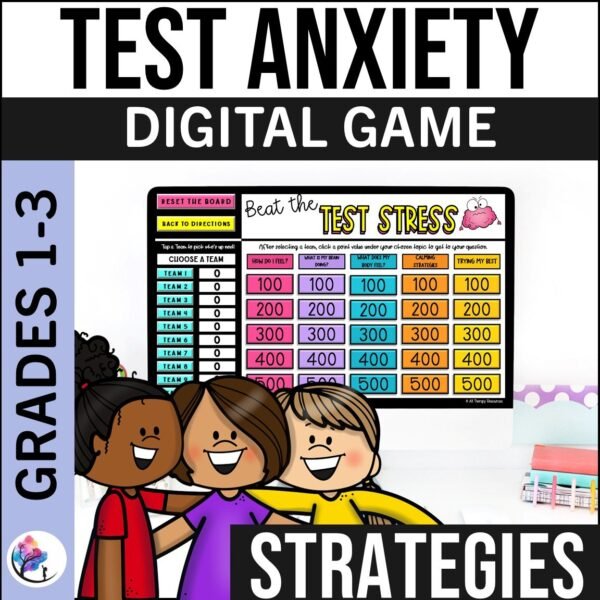 TEST ANXIETY Counseling Activities Test Taking Strategies Digital Game Coping
