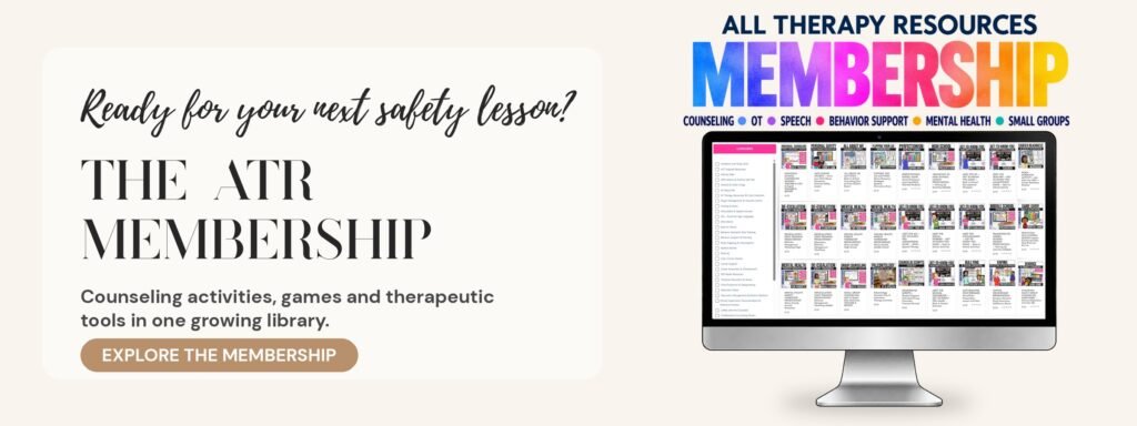 All Therapy Resources Membership: counseling activities, games and therapeutic tools in one growing library
