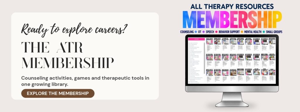 The ATR Membership: counseling activities, games and tools in one growing library. Explore the membership.