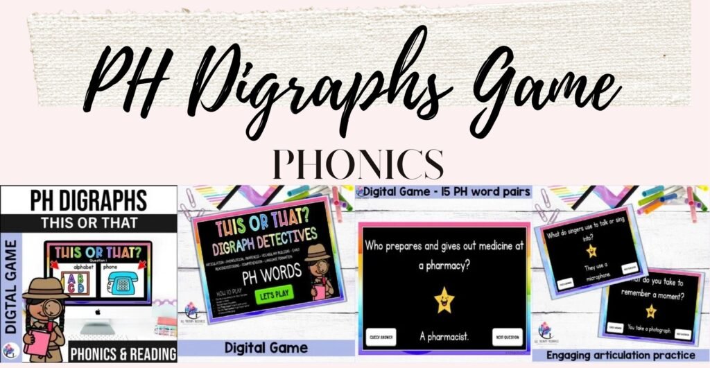 PH Digraphs This or That game cover and sample slides