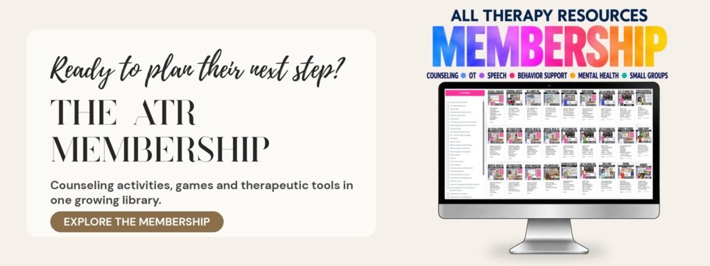 The ATR Membership: counseling activities, games and tools in one growing library. Explore the membership.
