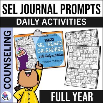 JOURNAL PROMPTS Calendar - National School Counseling Week NSCW
