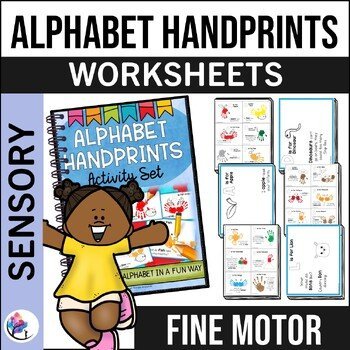 ALPHABET HANDPRINTS Activity Set - Occupational Therapy