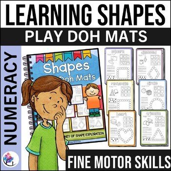 Shapes Play-Doh Mats Activity - Preschool Kindergarten Learning