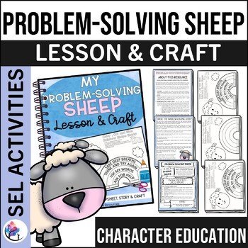 PROBLEM SOLVING SHEEP CRAFT - Cut & Paste School Counseling Activity - SEL
