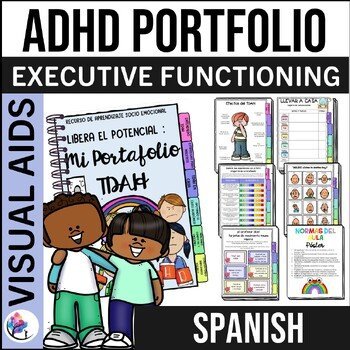 ADHD STRATEGIES & ADHD STUDENT CHECKLISTS - Behavior & Visuals - SPANISH VERSION