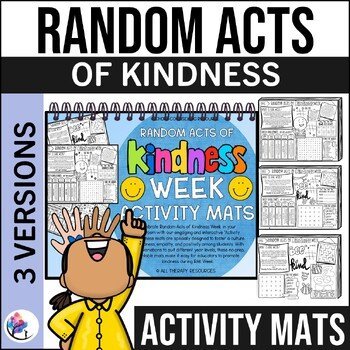 RANDOM ACTS OF KINDNESS (RAK Week) - Kindness Activities Mat - NSCW FREEBIE