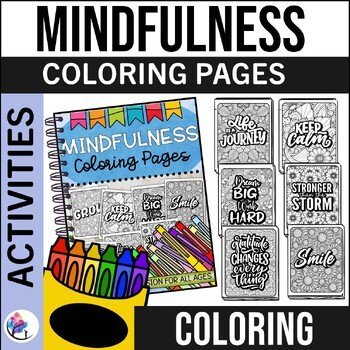 MINDFULNESS COLORING PAGES FOR KIDS - School Counseling Creative Expression