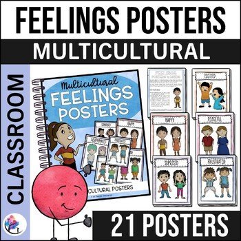 MULTICULTURAL FEELINGS POSTERS - Diversity & Inclusion Emotions Posters