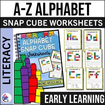 ALPHABET SNAP CUBE WORKSHEETS - Early Learning Resource - A-Z