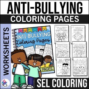 ANTIBULLYING COLORING PAGES - Counseling Crafts & Social Emotional Learning SEL