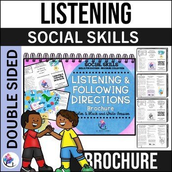 LISTENING & FOLLOWING DIRECTIONS BROCHURE I Social Skills, SPED, SEL