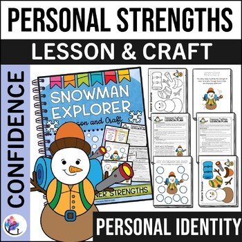 STRENGTHS & QUALITIES LESSON & CRAFT - Counseling Lesson & Craft