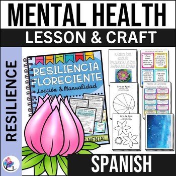 MENTAL HEALTH LESSON & CRAFT - Social Emotional Learning Activities - SPANISH