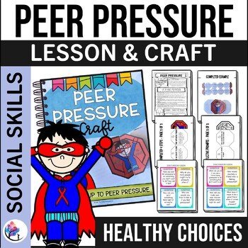 PEER PRESSURE LESSON & CRAFT - Red Ribbon Week Activities - School Counseling