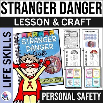 STRANGER DANGER LESSON & CRAFT - Red Ribbon Week Activities - School Counseling