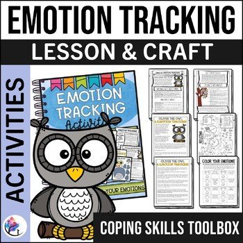 EMOTIONS TRACKING ACTIVITIES & CRAFT - Coping Skills Toolbox - Counseling