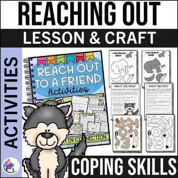 REACHING OUT TO A FRIEND & CRAFT - Coping Skills Toolbox - Play Therapy