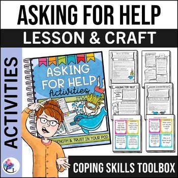 ASKING FOR HELP ACTIVITIES & CRAFT - Coping Skills Toolbox - Play Therapy