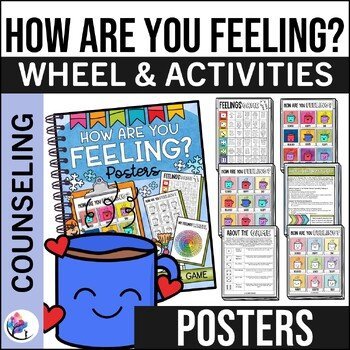 FEELINGS & EMOTIONS POSTER, GAME & FEELINGS WHEEL - Hot Chocolate FREEBIE