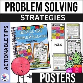 PROBLEM SOLVING POSTERS - School Counseling Office Decor - Size of the Problem