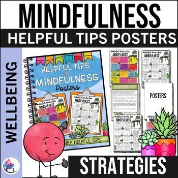 MINDFULNESS ACTIVITIES POSTERS - School Counseling Decor & Forms - Coping Skills