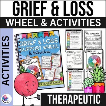 GRIEF & LOSS ACTIVITIES & Coping with Death Wheel - School Counseling