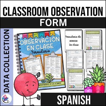 CLASSROOM OBSERVATION SPANISH FORM for Counselors - 504 | IEP Accommodations