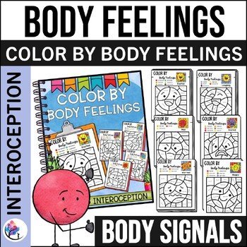 BODY FEELINGS - Color by Body Feelings in the body- Interoception & Body Signals