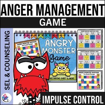 ANGER MONSTER GAME - Anger Management Activities Game - SEL