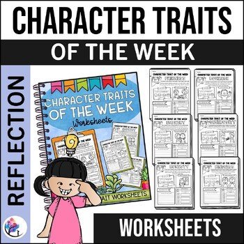 CHARACTER TRAITS LIST WORKSHEETS - Character Traits Activities and Lessons