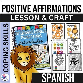 POSITIVE AFFIRMATIONS ACTIVITIES & CRAFT - Coping Skills Toolbox - SPANISH