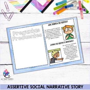 ASSERTIVE SOCIAL NARRATIVE STORY - Core Values & Social Skills Story - SPANISH - Image 4