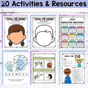 SADNESS FEELINGS PLAY PACK - Emotional Regulation & Feelings Chart Check In - Image 3