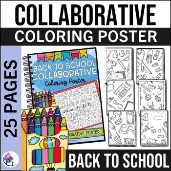 BACK TO SCHOOL ACTIVITIES - TEAMWORK Craft Poster - Bulletin Board Display