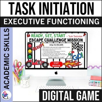 TASK INITIATION ACTIVITIES - ACADEMIC DIGITAL ESCAPE ROOMS SEL Middle School