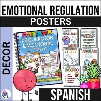 SEL, EMOTIONAL REGULATION & RELAXATION POSTERS - Classroom Decor SPANISH