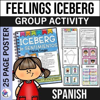 MY FEELINGS ICEBERG - Anger Worksheets 25Pg Group Counseling Activities SPANISH