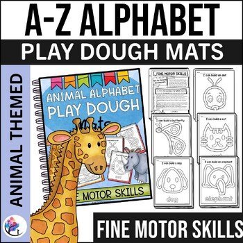 ALPHABET ANIMAL PLAYDOUGH MATS - Fine Motor Skills Occupational Therapy