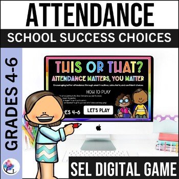 ATTENDANCE LESSON Why Attending School Matters SEL School Counseling GRD 4-6