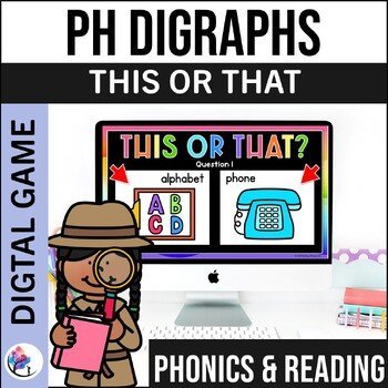 DIGRAPHS GAME - PH WORDS - Speech Therapy Activities Articulation Phonics Vocab