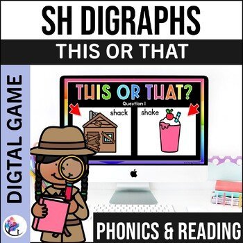 DIGRAPHS GAME - SH WORDS - Speech Therapy Activities Articulation Phonics Vocab