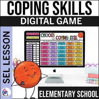 COPING SKILLS ACTIVIITES SEL Digital Game Elementary Small Groups Activities