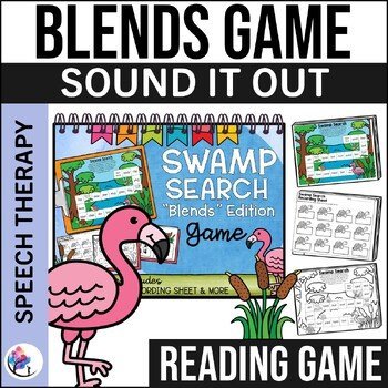 BLENDS GAME - Blends Worksheets - Speech Therapy Activities & Reading Blending